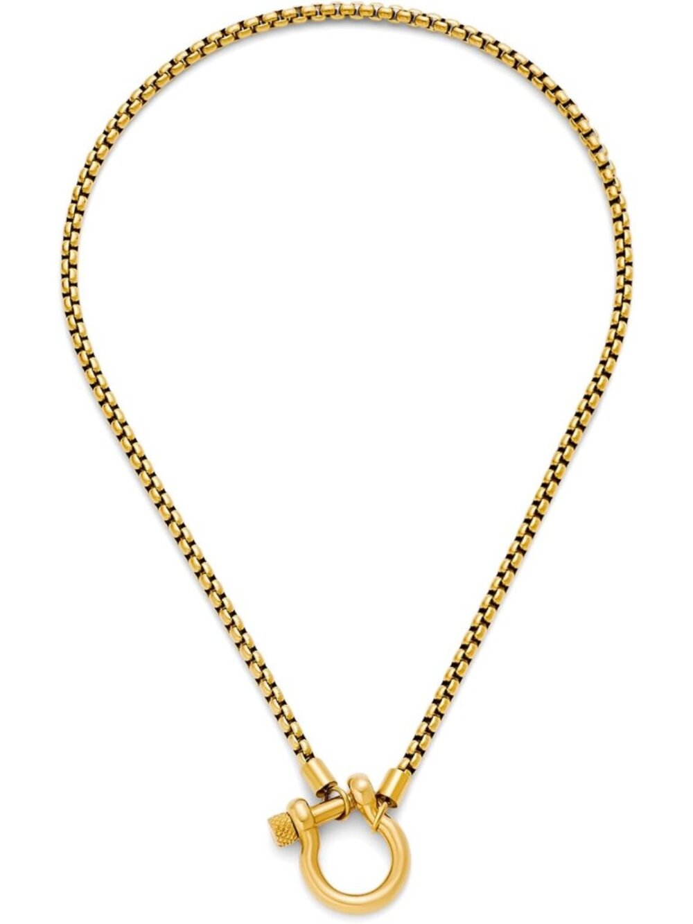 Trendy Gold/Silver Chunky Horsebit Necklace for Women - Western Horseshoe
